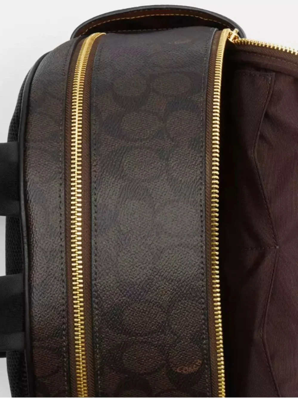 Coach Brown/Black Signature Mini Backpack - Picture 2 of 5
